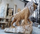 Traverten mermer aslan-lion heykeli -709