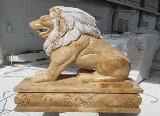 mermer  oturan aslan-lion-804