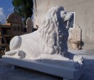 Mermer lion aslan heykel-811